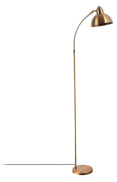 Medeninasta stoječa svetilka s kovinskim senčilom (višina 162 cm) Marzeo – Opviq lights