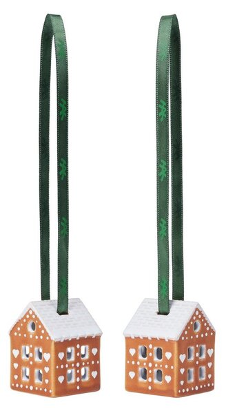 Keramični okraski za jelko v kompletu 2 ks 5 cm Gingerbread – Kähler Design