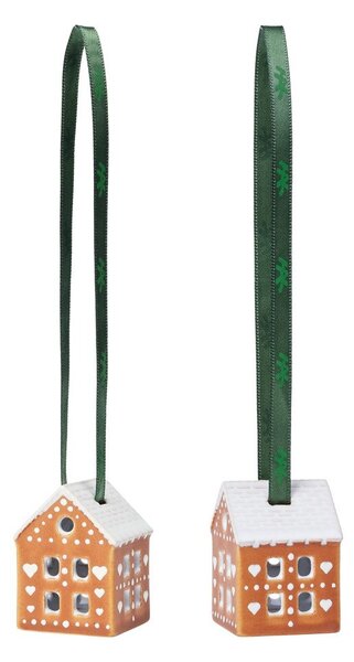 Keramični okraski za jelko v kompletu 2 ks 5 cm Gingerbread – Kähler Design