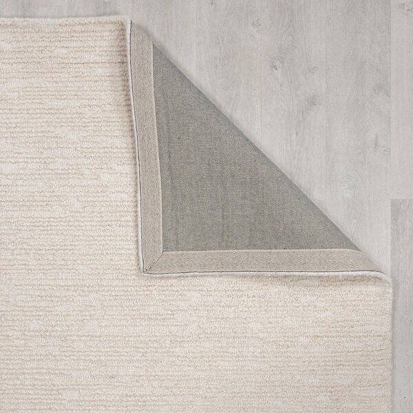 Slonokoščen ročno tkan volnen tekač 80x230 cm Harris Boucle – Flair Rugs