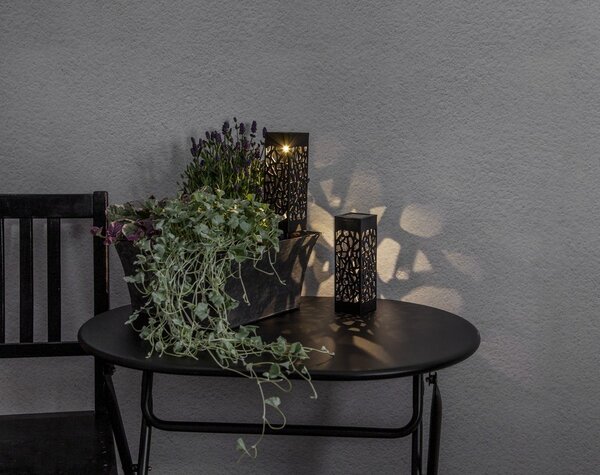 Komplet 2 zunanjih solarnih svetilk LED Star Trading Izola, višina 18 cm