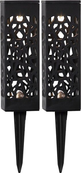 Komplet 2 zunanjih solarnih svetilk LED Star Trading Izola, višina 18 cm