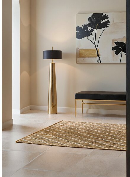 Ročno tkana preproga iz jute v naravni barvi 80x150 cm Kunu – Hanse Home