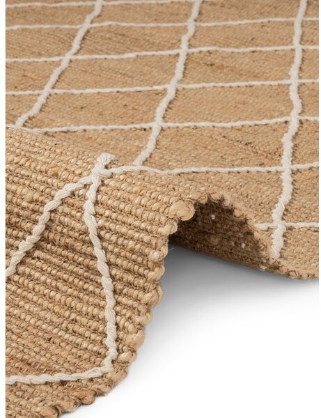 Ročno tkana preproga iz jute v naravni barvi 80x150 cm Kunu – Hanse Home