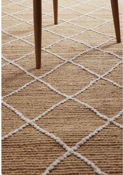 Ročno tkana preproga iz jute v naravni barvi 80x150 cm Kunu – Hanse Home