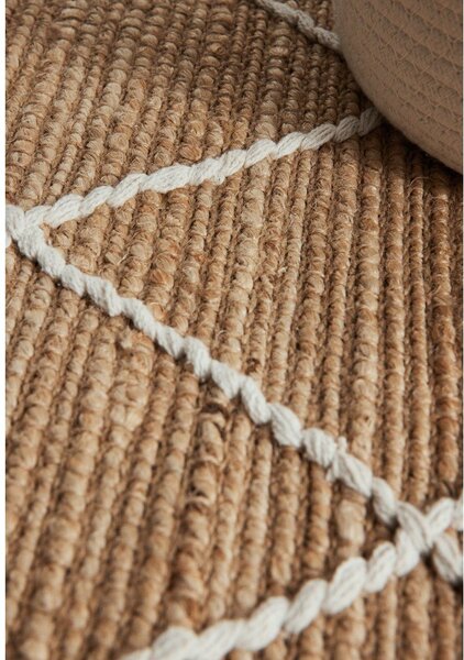 Ročno tkana preproga iz jute v naravni barvi 80x150 cm Kunu – Hanse Home