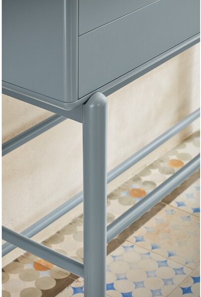 Modra/siva stranska mizica 35x120 cm Corvo – Teulat