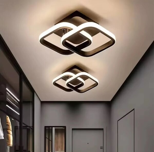 Moderna stropna nadometna LED svetilka 22W 24cm 4500K črna
