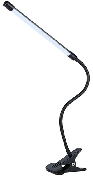 USB 20 LED gibljiva namizna svetilka črna 63cm črna