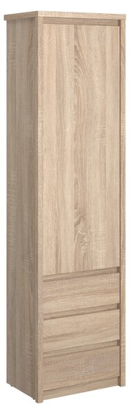 KONDELA Regal s predalom 1D3S, hrast sonoma, NORTY TIP 5