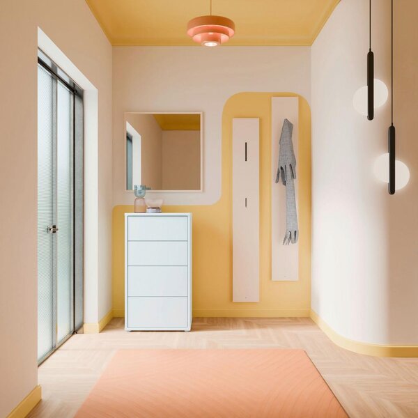 Carryhome Komoda Alice, Svetlo Siva