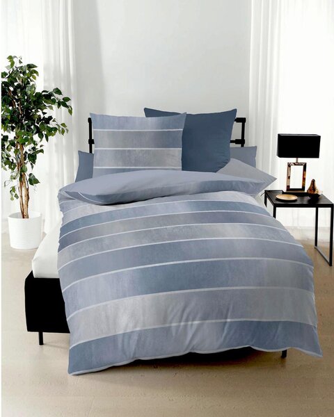 POSTELJNINA TIMELESS 140/200 cm mako saten modra