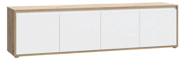 TV-ELEMENT bela, hrast artisan