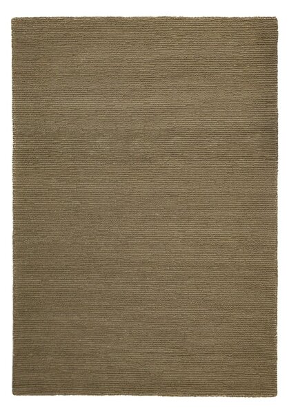 Kaki zelena ročno tkana volnena preproga 160x230 cm Harris Boucle – Flair Rugs