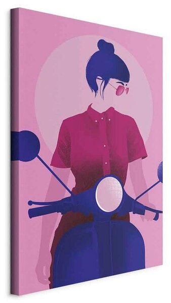 Artgeist Slika Na Platnu Girl On A Scooter I