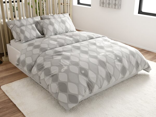 Posteljnina iz mikrovlaken RAINE siva Dimenzije posteljnine: 70 x 90 cm | 140 x 200 cm