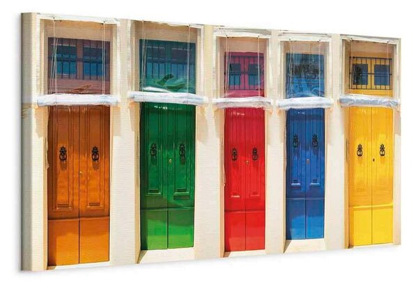 Artgeist Slika Na Platnu Colourful Doors