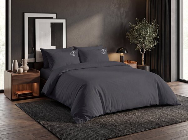 Bombažna posteljnina PLAIN BEAUTY temno siva Dimenzije posteljnine: 60 x 70 cm | 140 x 220 cm