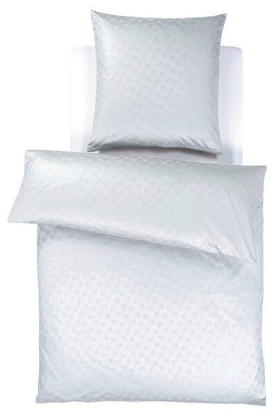 POSTELJNINA CORNFLOWER 140/200 cm žakar srebrne barve