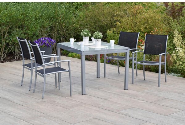 Gardenson Vrtni Set Milano, 5-delni, Raztegljiva Miza