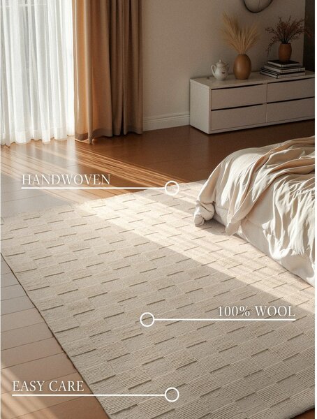 Kremno bela ročno tkana volnena preproga 200x300 cm Scala – Villeroy&Boch