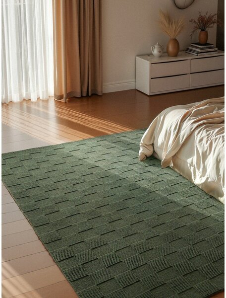 Temno zelena ročno tkana volnena preproga 120x170 cm Scala – Villeroy&Boch