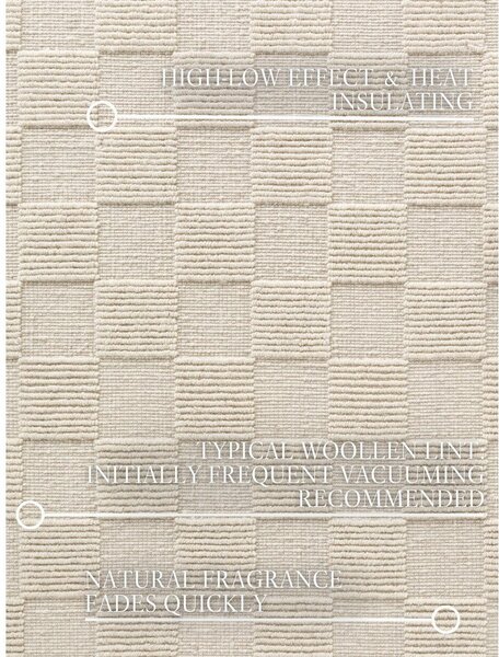 Kremno bela ročno tkana volnena preproga 200x300 cm Scala – Villeroy&Boch