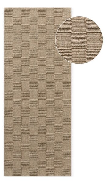 Rjav ročno tkan volnen tekač 80x200 cm Scala – Villeroy&Boch