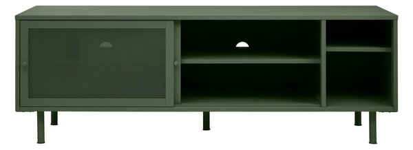 Temno zelena kovinska TV omarica 160x55 cm Veep – Unique Furniture