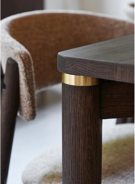 Rjava raztegljiva jedilna miza 95x180 cm Arun – Unique Furniture