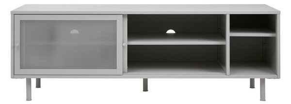 Bela kovinska TV omarica 160x55 cm Veep – Unique Furniture