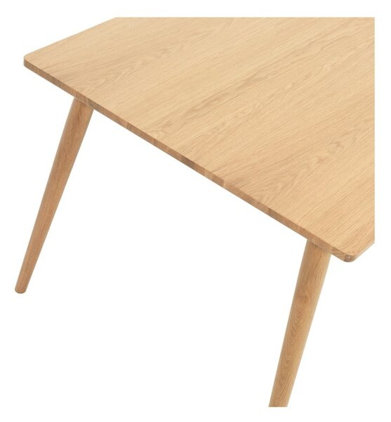 Raztegljiva jedilna miza z mizno ploščo v hrastovem dekorju 190x90 cm Barrali – Unique Furniture