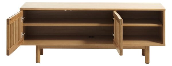 TV omarica v hrastovem dekorju 143x55 cm Tiber – Unique Furniture