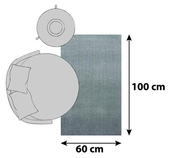 XXXL Preproga Z Visokim Florom Ata, Bež, 60x100cm