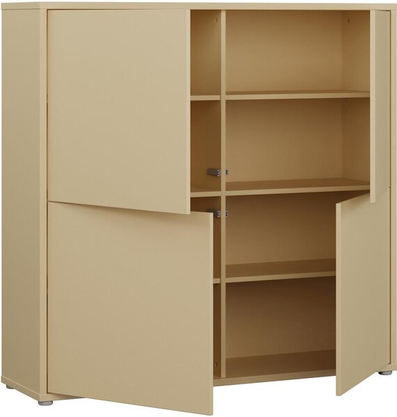 Carryhome Visoka Komoda Alice, Svetlo Rumena