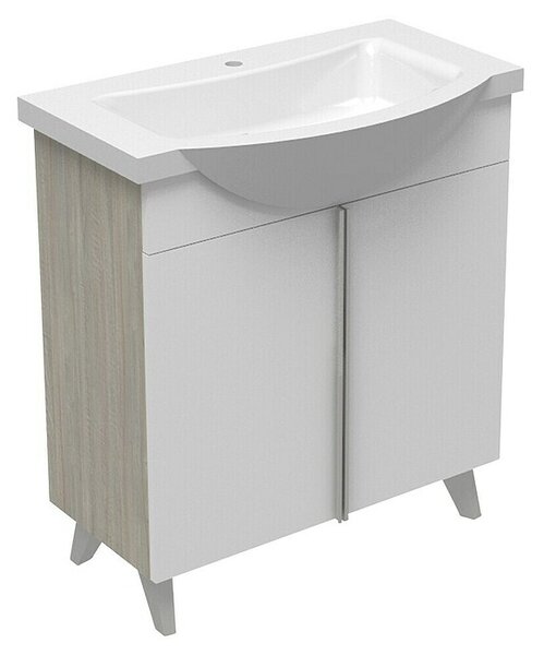 Aquaart Srednje visoka omarica Tea 75 (Širina: 75 cm, Bela)