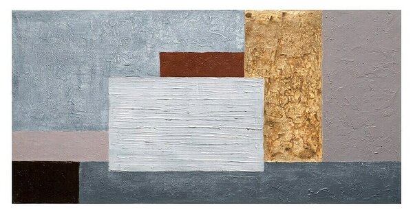 Bubola & Naibo Ročno izdelana slika (Štirikotniki, Š x V: 120 x 60 cm)