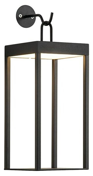 Tween Light Akumulatorska stenska svetilka Bellagio (35 x 13,2 x 15 cm, Črne barve, Toplo bela, 3 W, IP44)