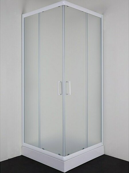Sanotechnik Kotni tuš Roma (Do x Š x V: 90 x 90 x 190 cm, Barva profila: Bela)