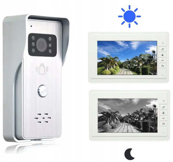 Set LCD video domofon in zvonec s kamero videofon IR 7" AKCIJA