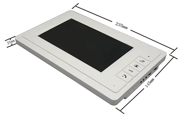 Set LCD video domofon in zvonec s kamero videofon IR 7" AKCIJA