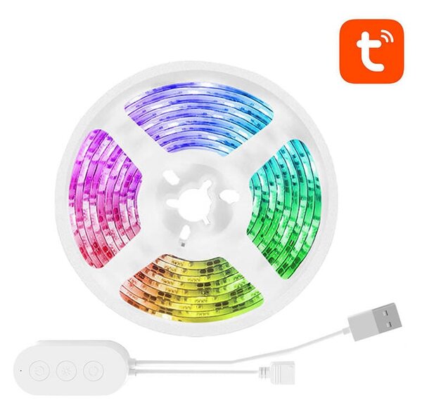 Pametni WiFi RGL LED trak USB Tuya Alexa Google Assistant 2,8m