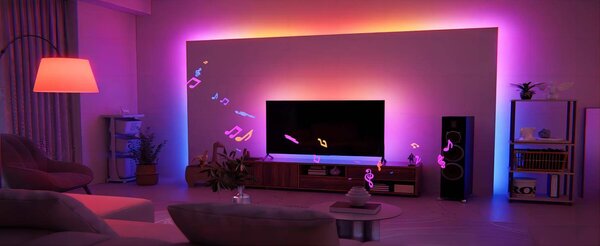 Pametni WiFi RGL LED trak USB Tuya Alexa Google Assistant 2,8m