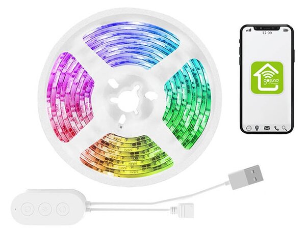 Pametni WiFi RGL LED trak USB Tuya Alexa Google Assistant 2,8m