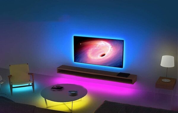 Pametni WiFi RGL LED trak USB Tuya Alexa Google Assistant 2,8m