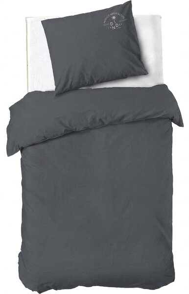 Bombažna posteljnina PLAIN BEAUTY temno siva Dimenzije posteljnine: 60 x 70 cm | 140 x 220 cm