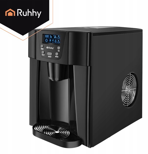 2v1 150W LCD barski aparat za izdelavo ledenih kock 3L ledomat in dispenser vode