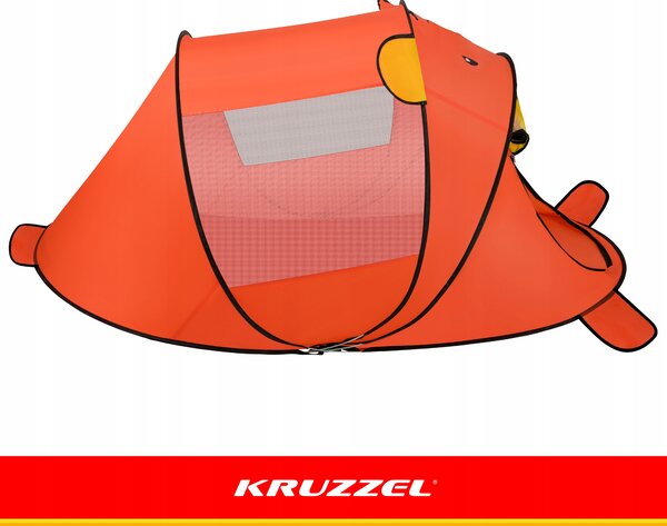 Popup otroški šotor za na plažo medvedek 180x95x82cm