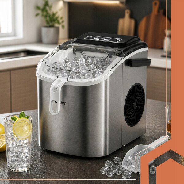 Barski aparat za izdelavo ledenih kock 1200ml ledomat inox