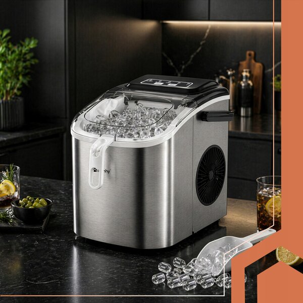 Barski aparat za izdelavo ledenih kock 1200ml ledomat inox